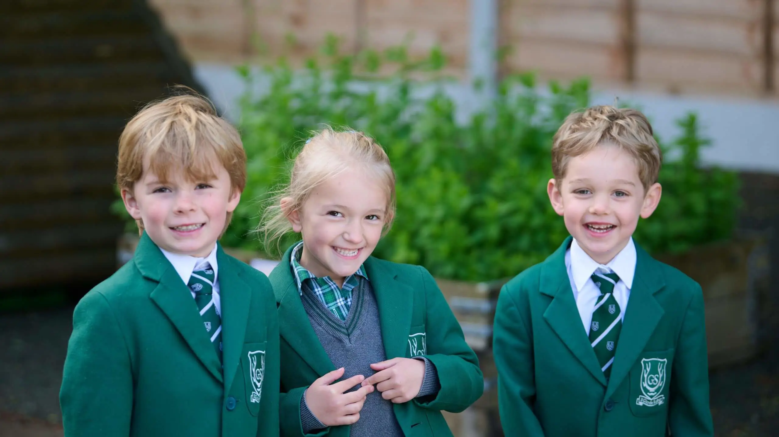 The Grange School Junior pupils outside