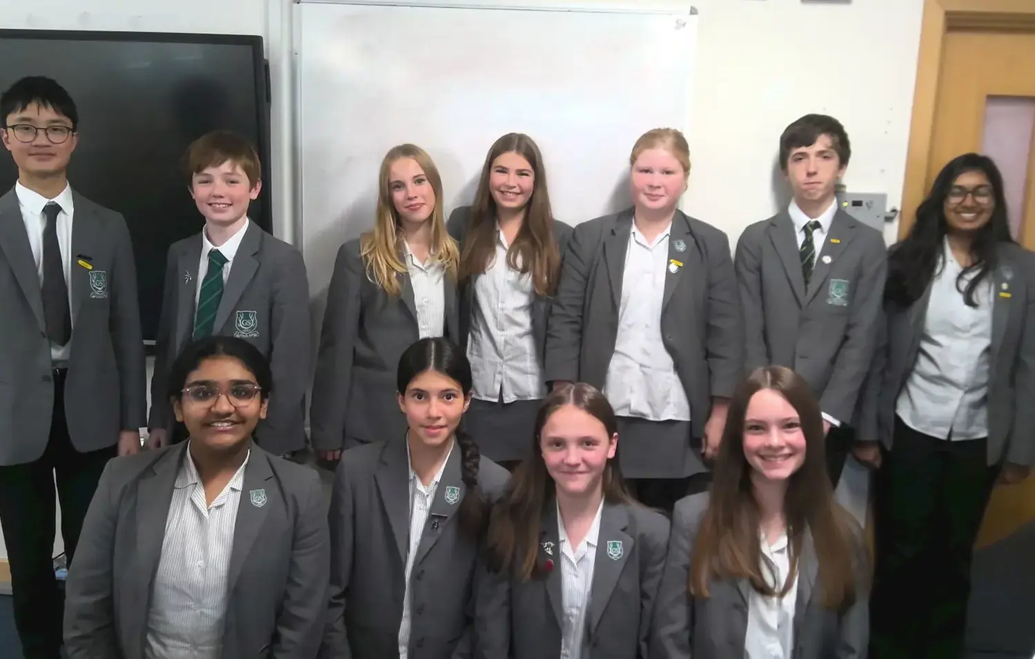 The Grange School Year 7 students attending a session on online safety led by DC Andy Kevan from the Cheshire Police Cyber Crime Unit.