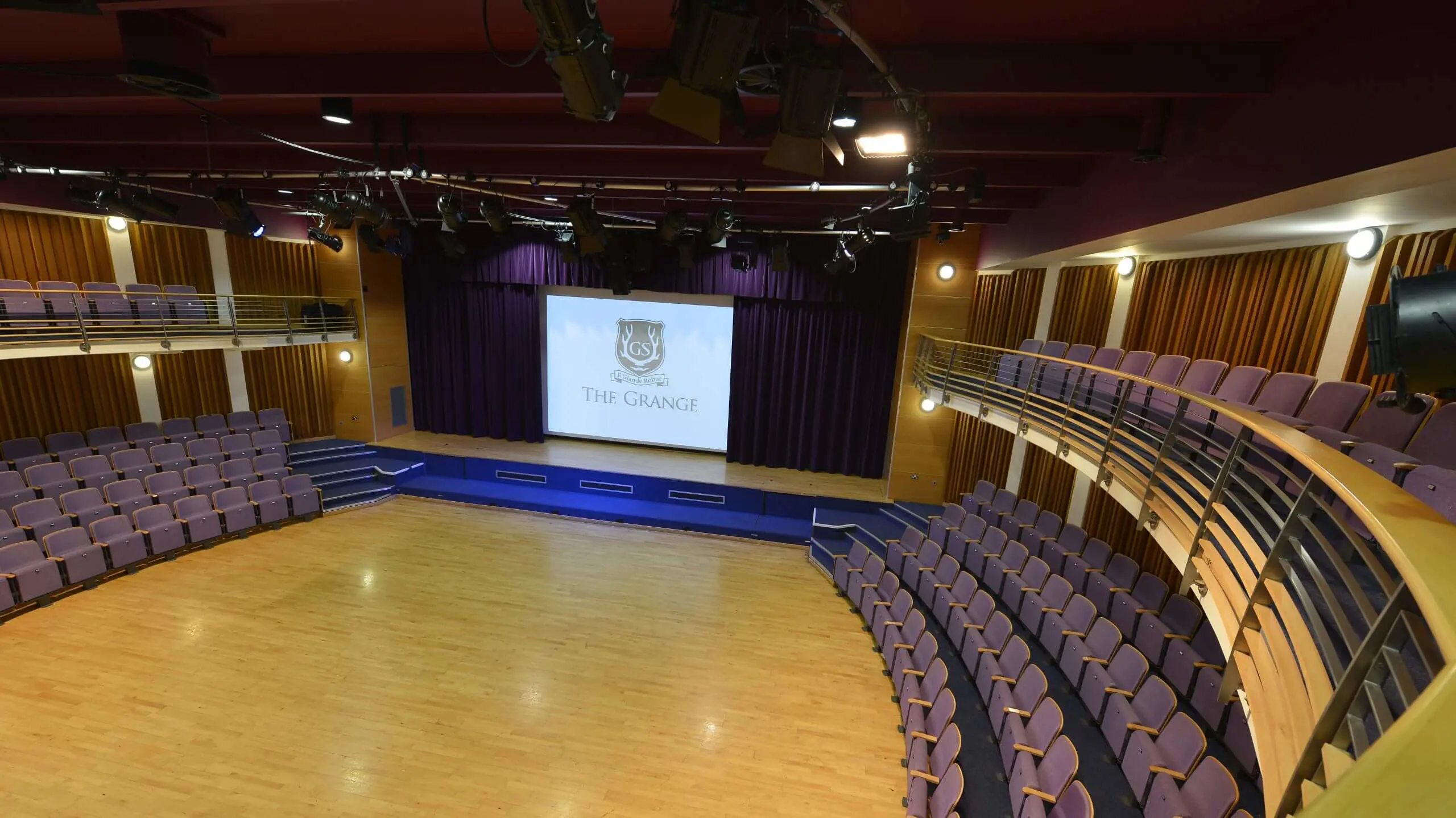 The Grange Theatre, interior view from the balcony.