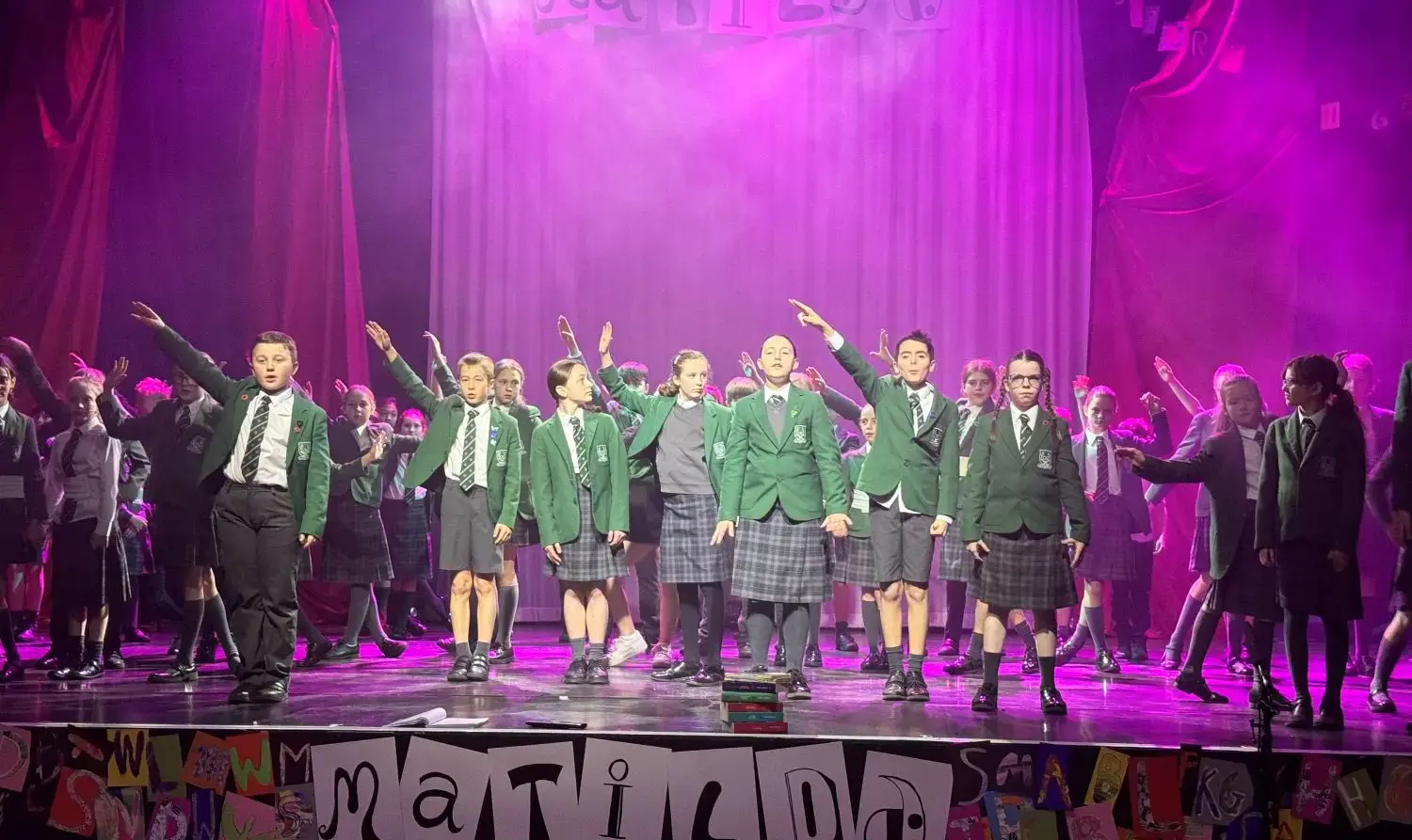 The Grange School Junior drama production of Matilda.
