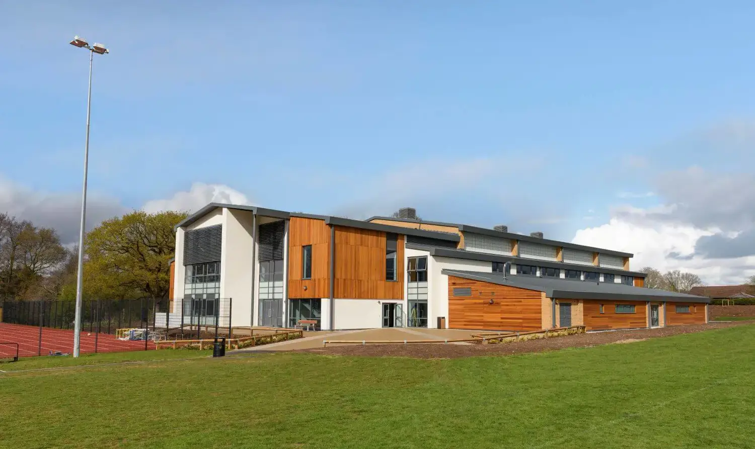 The Grange School Sports Centre, Exterior View.