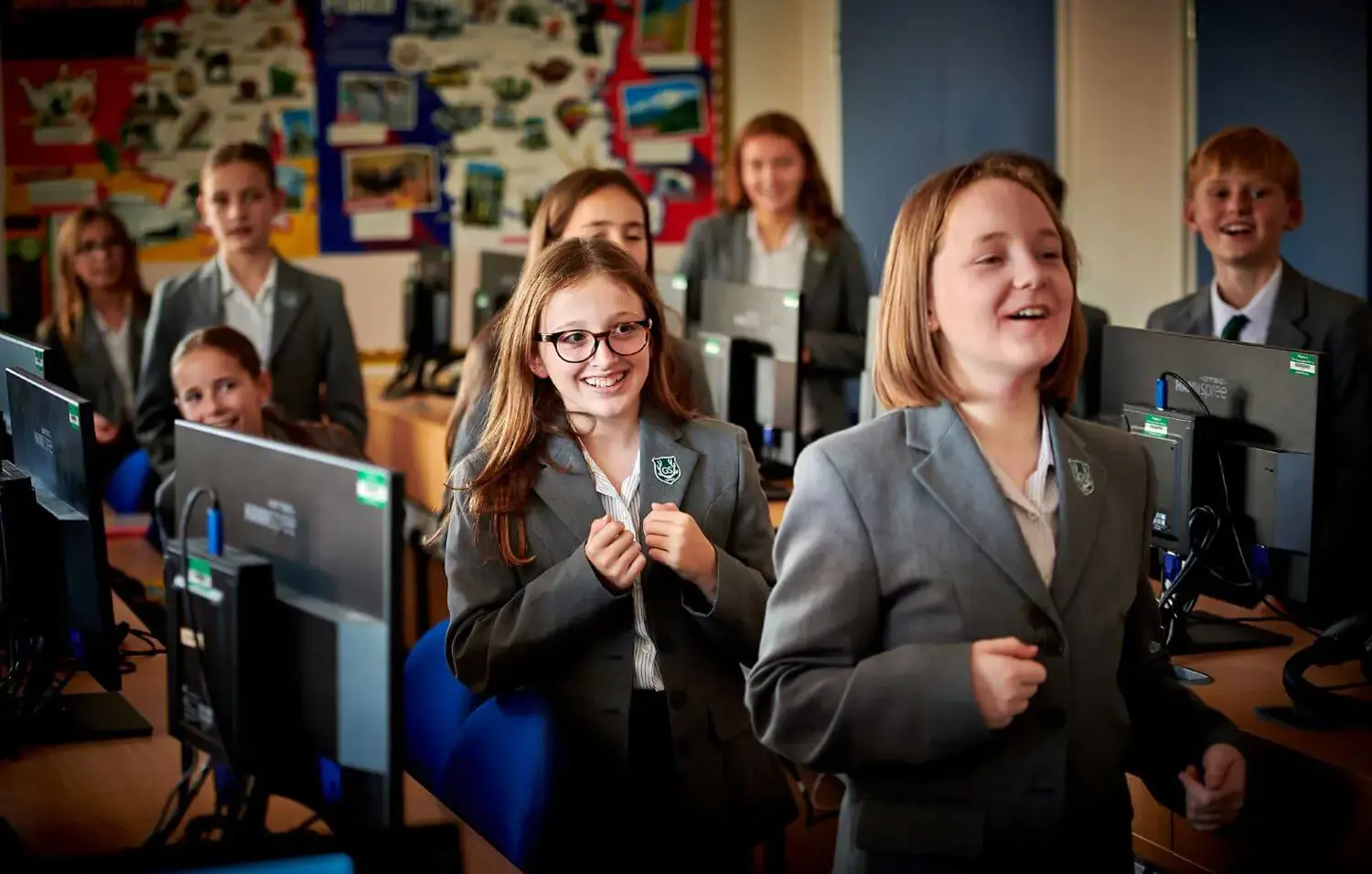 The Grange School Senior Pupils in an ICT lesson.