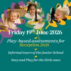 Reception 2026 play-based assessment The Grange School